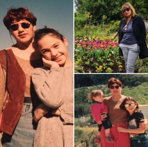 Irit Gadot with her daughters Gal Gadot Versano and Dana Gadot.